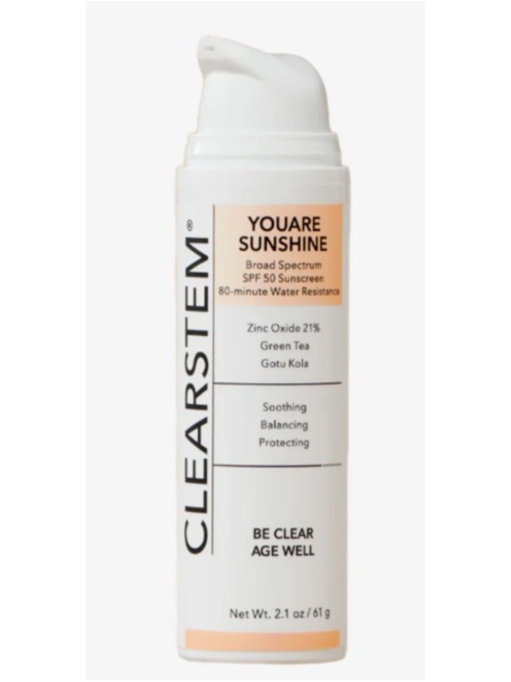 NEW IN BOX CLEARSTEM YOUARESUNSHINE®
SPF 50+ Mineral Sunscreen